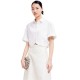 риза,с,къс,ръкав,дамски,блузи,дамски,ризи,lily,temperament,commuter,short,sleeve,shirt,off,white,(white)