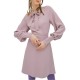 рокля,дамски,поли,и,рокли,lily,waist,style,long,sleeve,dress,gray,purple,(purple)