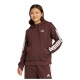 поларена,блуза,дамски,блузи,adidas,essentials,3,stripes,fleece,full,zip,sweatshirt,brown,(shadow,brown,white)