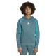 суичър,детски,блузи,adidas,seasonal,essentials,colorblock,fleece,hoodie,preloved,teal,pure,teal,white,(blue,grey)