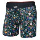 боксерки,мъжко,бельо,saxx,underwear,vibe,xtra,brief,fly,boxers,skull,garden,multi,(blue)