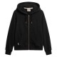 блуза,дамски,блузи,superdry,essential,logo,full,zip,sweatshirt,black,(black)
