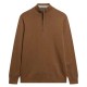 блуза,мъжки,пуловери,superdry,essentials,half,zip,sweater,carbon,brown,marl,(brown)