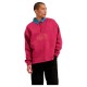 блуза,мъжки,пуловери,дамски,пуловери,santa,cruz,change,crew,half,zip,sweatshirt,pink,(burgundy)