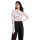 тениска,дамски,тениски,lily,basic,print,long,sleeve,t,shirt,off,white,(pink)