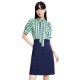 карирана,риза,дамски,поли,и,рокли,lily,checkerboard,shirt,dress,green,(blue)
