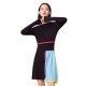 рокля,дамски,поли,и,рокли,lily,contrast,irregular,dress,black