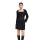 рокля,дамски,поли,и,рокли,lily,french,square,neck,little,black,dress,black,black,(black)
