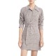 рокля,дамски,поли,и,рокли,lily,plaid,shirt,dress,khaki,(grey)