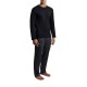 пижама,мъжки,пижами,emporio,armani,classic,pattern,mix,pyjama,black,(black,eagle,check,black)