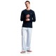 пижама,мъжки,пижами,emporio,armani,yarn,dyed,woven,pyjama,blue,(navy,white,blue,stripe)