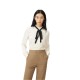 дамски,блузи,дамски,ризи,lily,ageing,detachable,tie,shirt,white