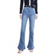 дънки,дамски,панталони,lily,retro,skinny,flared,jeans,indigo,(blue)