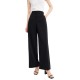 панталони,дамски,панталони,lily,slim,straight,leg,pants,black