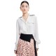 дамски,блузи,дамски,ризи,lily,soft,french,draped,shirt,milky,white,(white)
