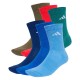 чорапи,мъжки,чорапи,adidas,cushioned,crew,socks,6,units,multicolor,(dark,blue,team,royal,blue,olive,strata,pure,ruby)