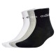 чорапи,детски,чорапи,adidas,linear,crew,socks,3,units,white,medium,grey,heather,black