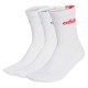 чорапи,мъжки,чорапи,adidas,linear,cushioned,crew,socks,3,units,white,powder,teal,clear,pink,blue,fusion,(white)