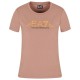 тениска,дамски,тениски,ea7,emporio,armani,train,logo,series,eagle,logo,crossover,short,sleeve,t,shirt,brownie,(pink)