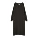 рокля,дамски,поли,и,рокли,makia,jane,knitted,long,sleeve,long,dress,brown,(black)
