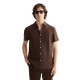 риза,с,къс,ръкав,мъжки,ризи,scotch,&,soda,regular,fit,linen,short,sleeve,shirt,brown,(demitasse)