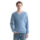 блуза,мъжки,пуловери,scotch,&,soda,regular,fit,linen,v,neck,sweater,blue