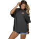 тениска,дамски,тениски,salty,crew,palm,set,cover,up,short,sleeve,t,shirt,charcoal,(grey)