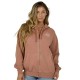 блуза,дамски,блузи,salty,crew,respect,full,zip,sweatshirt,sierra,(brown)