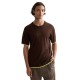 тениска,мъжки,тениски,дамски,тениски,scotch,&,soda,knitted,relaxed,fit,short,sleeve,t,shirt,brown,(brown)