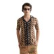 риза,с,къс,ръкав,мъжки,ризи,scotch,&,soda,knitted,short,sleeve,shirt,brown,(brown)