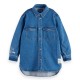рокля,детски,поли,и,рокли,scotch,&,soda,a,line,denim,long,sleeve,dress,blue