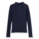 тениска,детски,тениски,scotch,&,soda,core,mock,ribbed,slim,fit,long,sleeve,t,shirt,blue,(sky,captain)