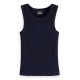 тениска,детски,тениски,scotch,&,soda,core,ribbed,slim,fit,sleeveless,t,shirt,sky,captain,(blue)