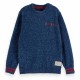 блуза,детски,блузи,scotch,&,soda,regular,fit,velvet,chenille,sweater,insignia,blue
