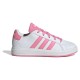 маратонки,детски,маратонки,adidas,grand,court,lifestyle,tennis,lace,up,trainers,cloud,white,bliss,pink,core,black,(white)