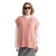 потник,дамски,пуловери,дамски,плетени,дрехи,scotch,&,soda,cable,stitch,spencer,knitted,vest,pink,(coral,almond)