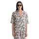 риза,с,къс,ръкав,дамски,блузи,дамски,ризи,scotch,&,soda,printed,fluid,short,sleeve,shirt,grey,(art,dept,collage,grey,scale)