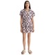 рокля,дамски,поли,и,рокли,scotch,&,soda,ruffled,gathered,short,sleeve,short,dress,grey,(feather,block)