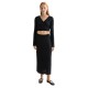 рокля,дамски,поли,и,рокли,scotch,&,soda,skinny,rib,knitted,wrap,long,sleeve,long,dress,meteorite