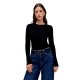 блуза,дамски,пуловери,дамски,плетени,дрехи,salsa,jeans,basic,slim,fit,sweater,black
