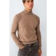 блуза,мъжки,пуловери,balmohk,30000130,high,neck,sweater,white,beige