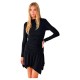 рокля,дамски,поли,и,рокли,balmohk,drapped,long,sleeve,dress,black,(black,black)
