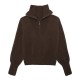 блуза,дамски,пуловери,дамски,плетени,дрехи,balmohk,polo,half,zip,sweater,brown,turkish,coffee