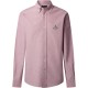 риза,с,дълъг,ръкав,мъжки,ризи,façonnable,bird,yale,oxford,long,sleeve,shirt,berry,red