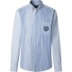 риза,с,дълъг,ръкав,мъжки,ризи,façonnable,oxfrd,stop,patch,long,sleeve,shirt,pop,blue,(blue)
