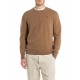 блуза,мъжки,пуловери,replay,uk4852.000.g22726s,sweater,brown,(camel)