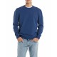 блуза,мъжки,пуловери,replay,uk4852.000.g22726s,sweater,electric,blue,(blue)