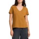 тениска,дамски,тениски,replay,w3084g.000.22662g,short,sleeve,v,neck,t,shirt,brown,(camp,bronze)
