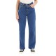 дънки,дамски,панталони,levi´s,®,ribcage,straight,ankle,fit,jeans,refurbished,cool,as,a,pickle,(blue)