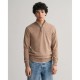 блуза,мъжки,пуловери,gant,superfine,lambswool,half,zip,sweater,refurbished,brown